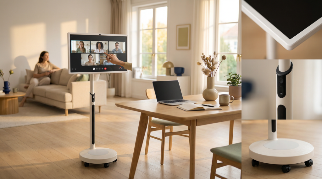 La Smart TV portátil de 32" con ruedas que lleva el entretenimiento a cualquier rincón de tu hogar image from image (12)